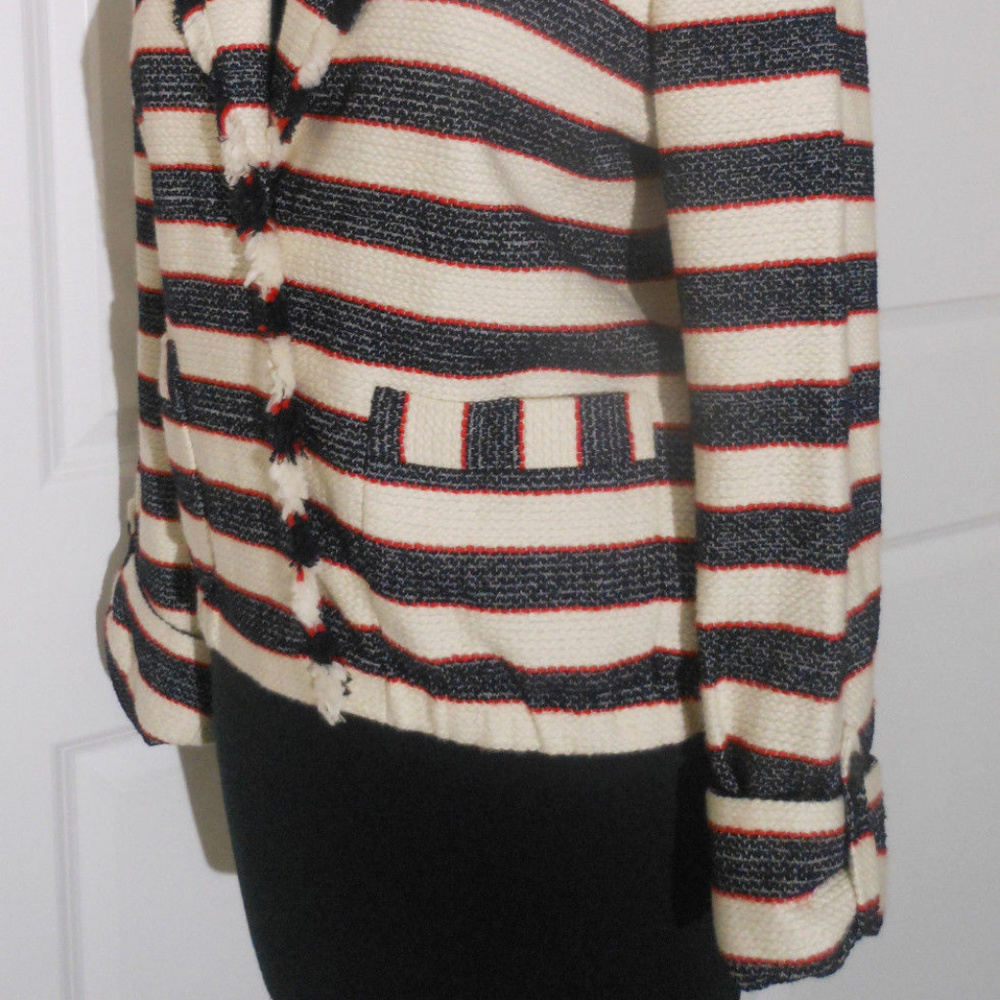 J CREW NWT Cotton-Blend 'Legion' Striped Jacke/Blazer - Picture 4 of 9